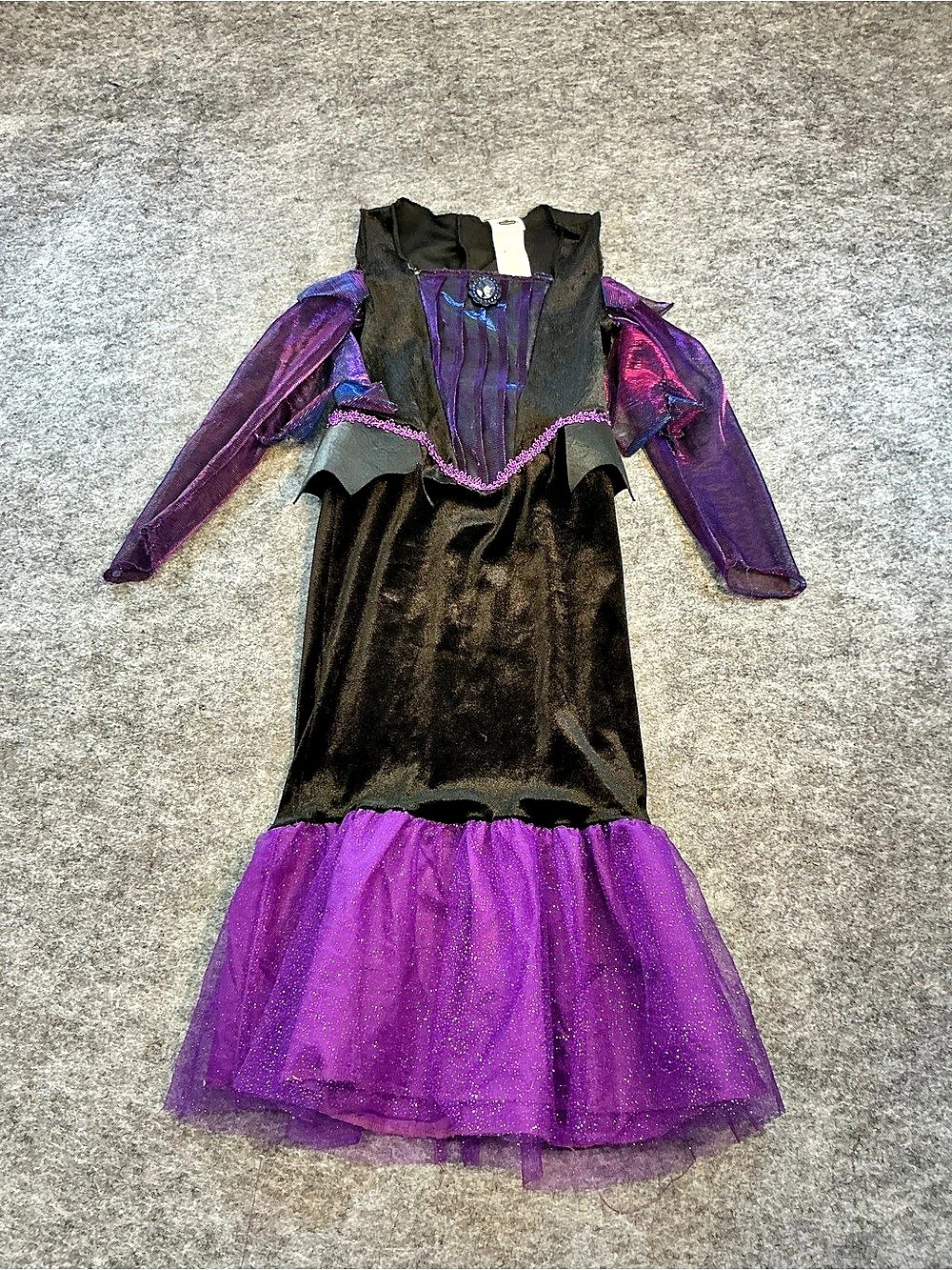 Disney Villians Maleficent Costume Purple Black Like New Size S